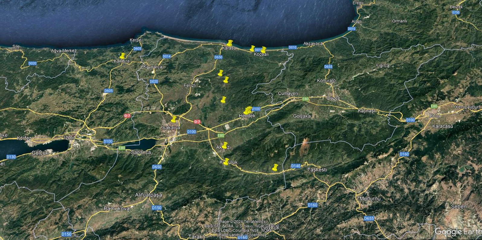 Batı Karadeniz Tedarikçi Haritası